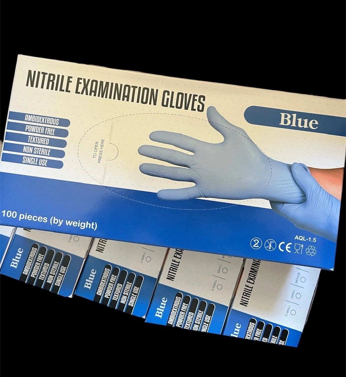 Nitrile Examination Gloves - Large Only